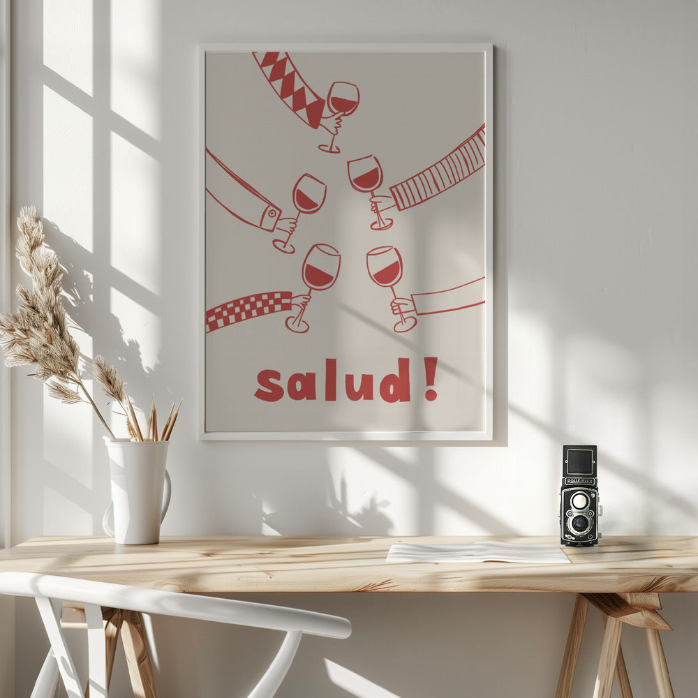 Salud! Wine Party with Friends Poster