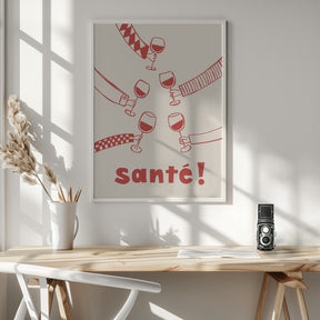 Santé! Wine Party with Friends Poster