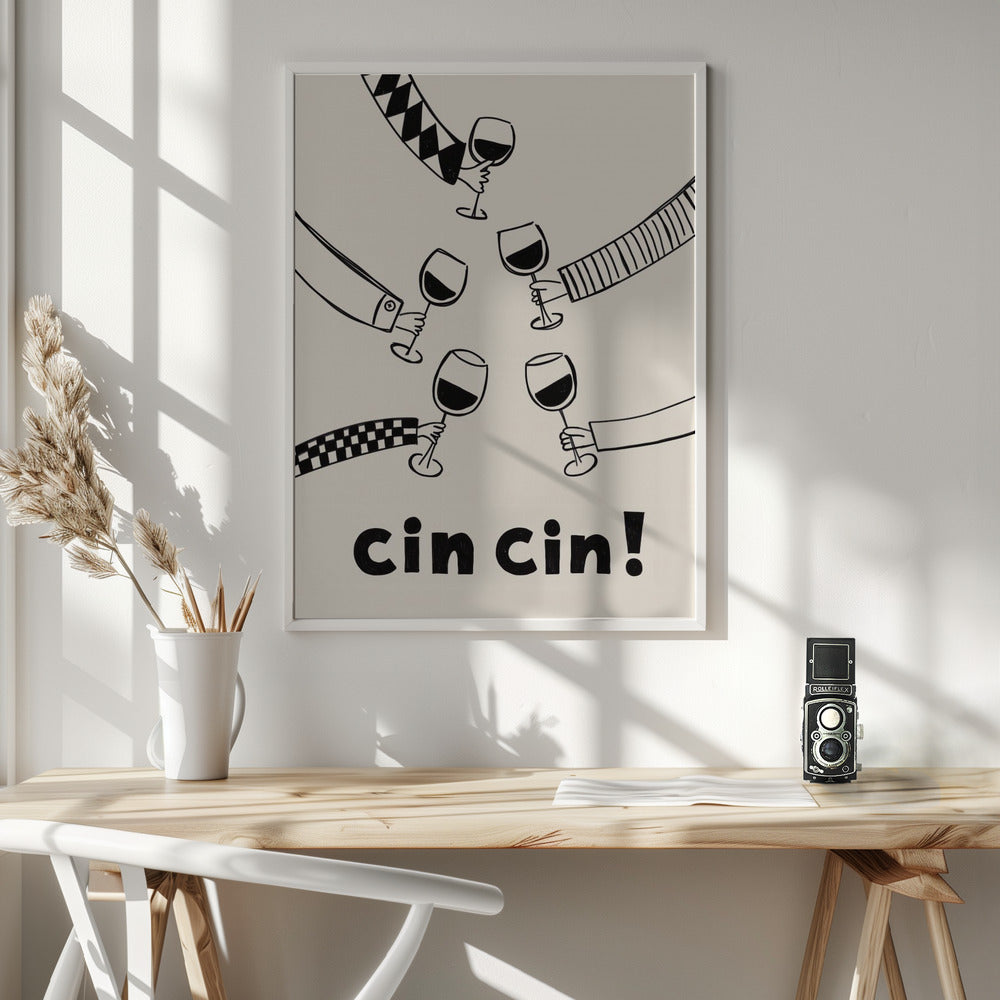 Cin cin! Wine Party with Friends Poster