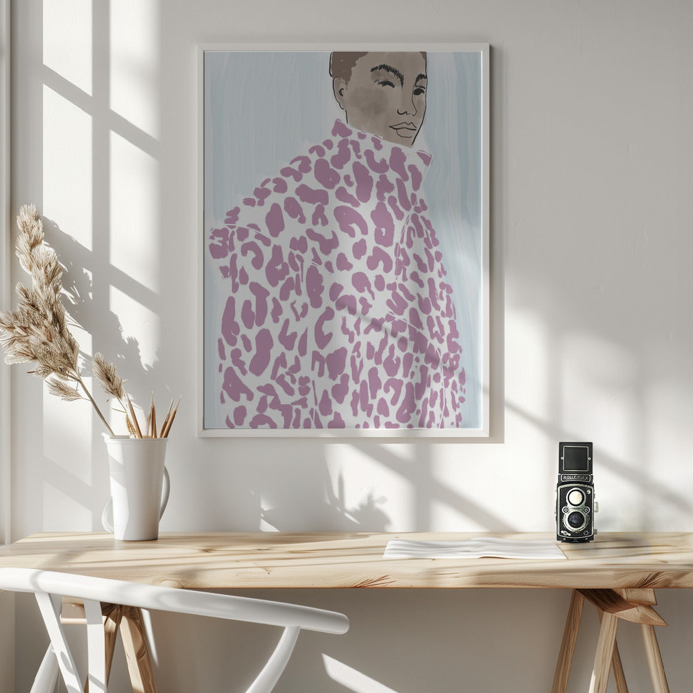 Pink Coat Poster