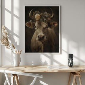 Bull Portrait Poster