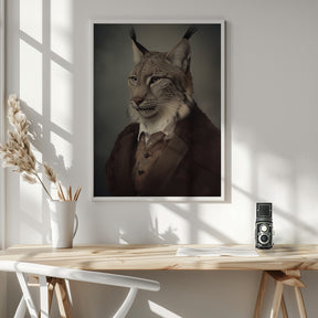 Lynx Portrait Poster