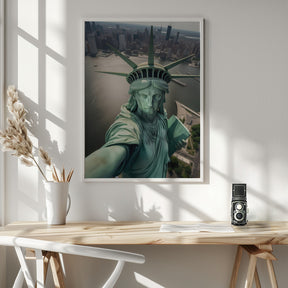 The Statue of Liberty Selfie Poster