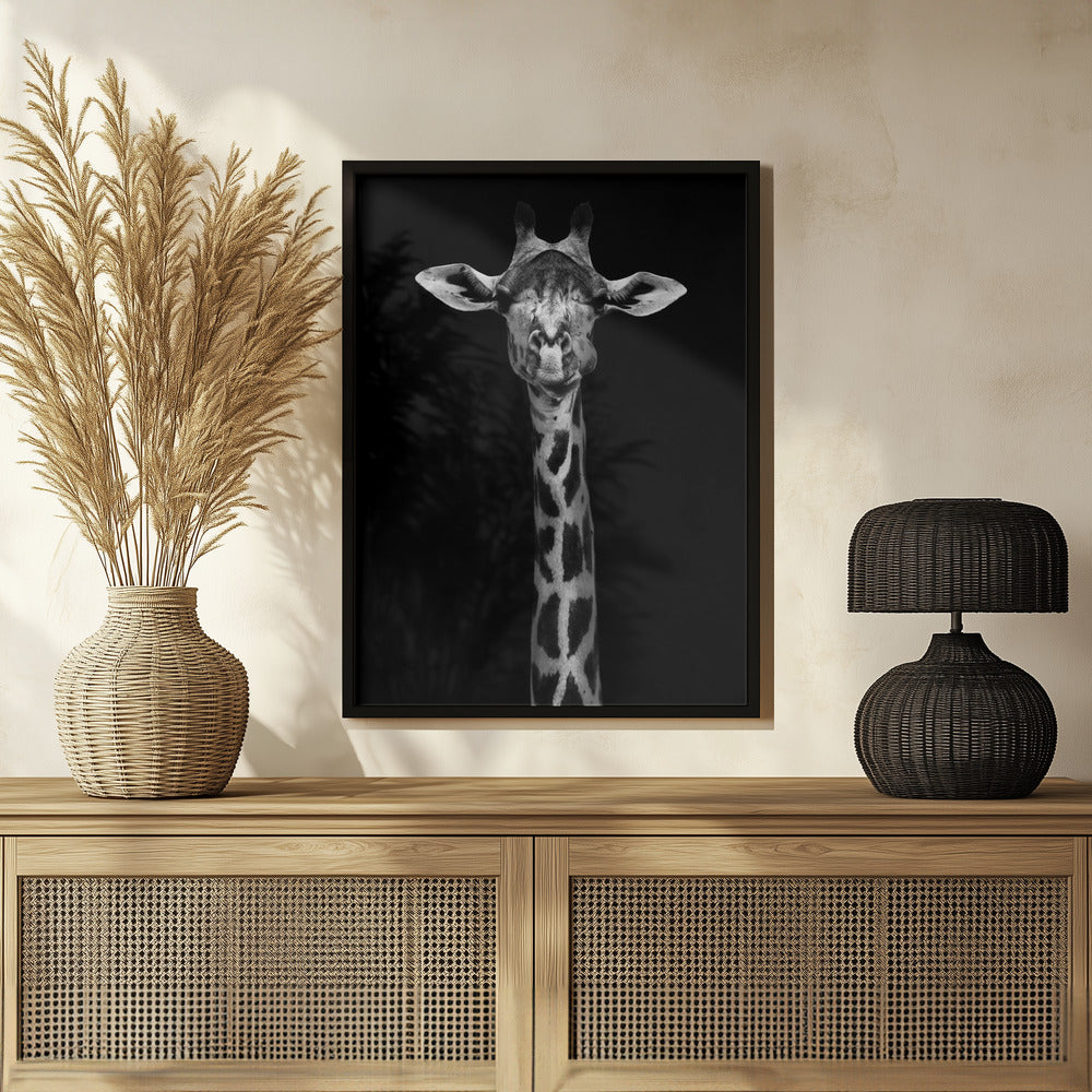 Giraffe Portrait Poster