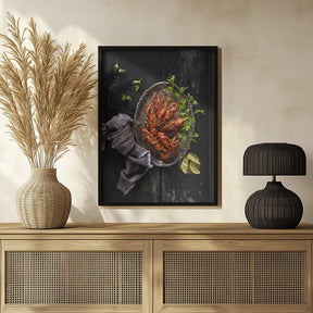 Crayfish and parsley Poster