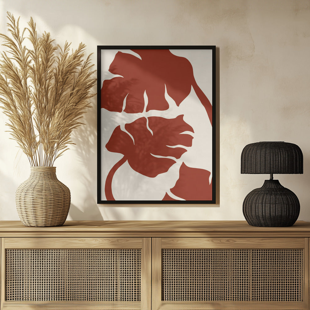 Monstera Brown Poster