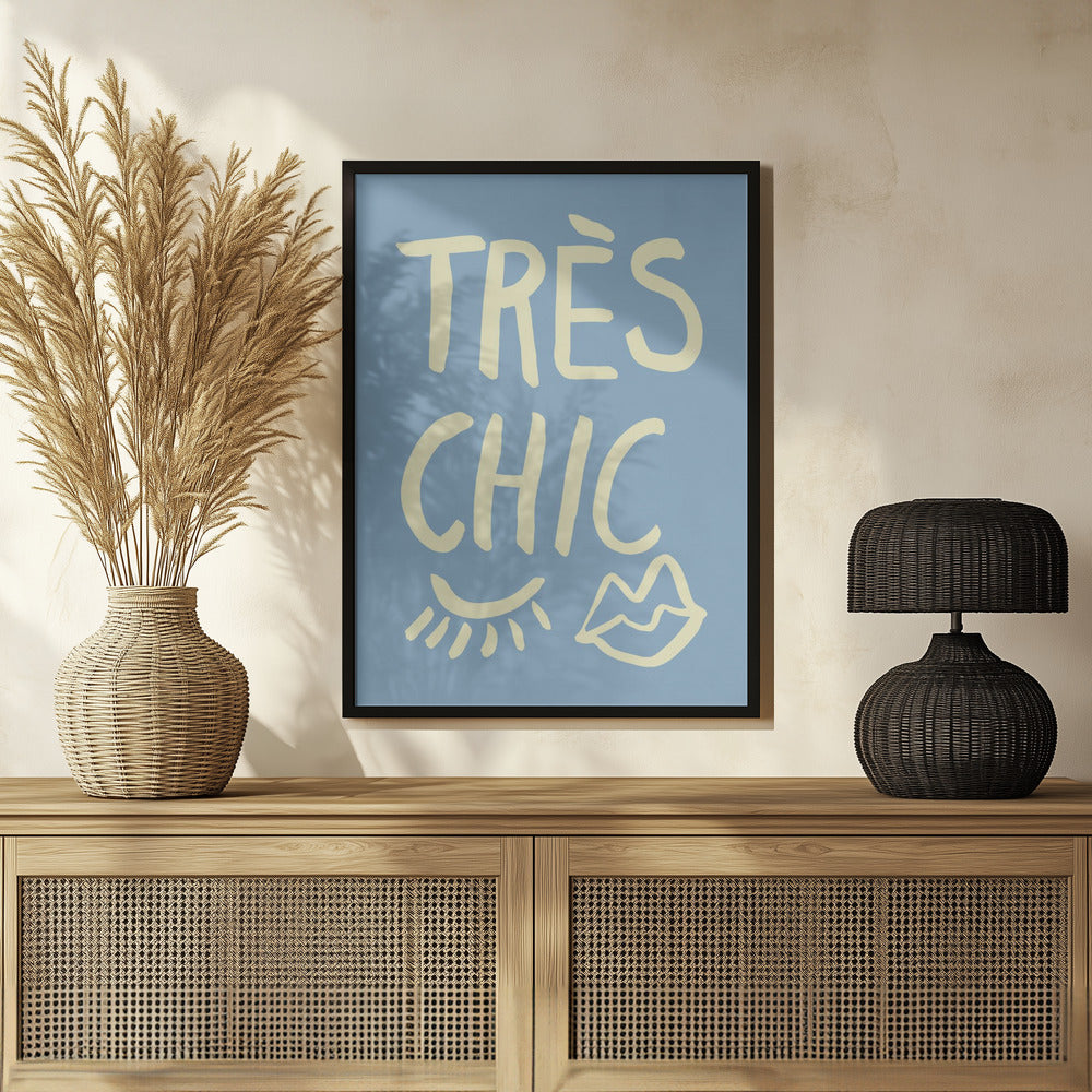 Très Chic Blue Poster