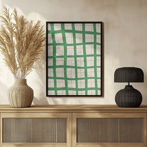 Green Grid Poster