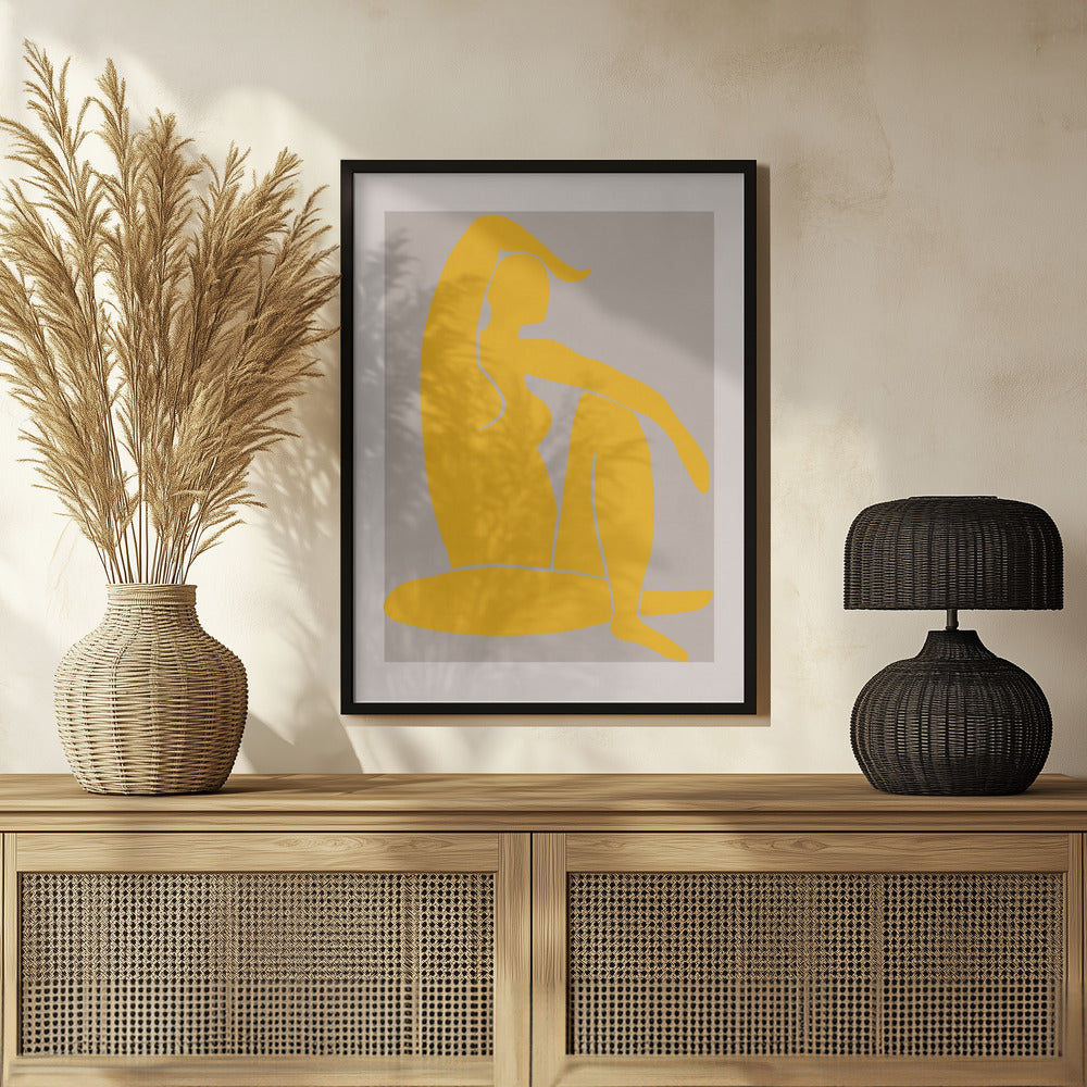 Yellow Figure Poster