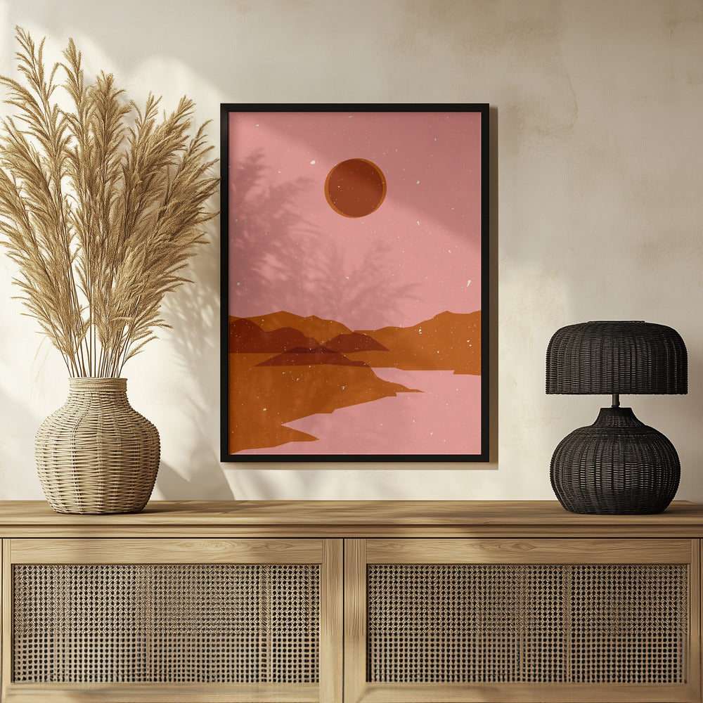 Moon  landscape Poster