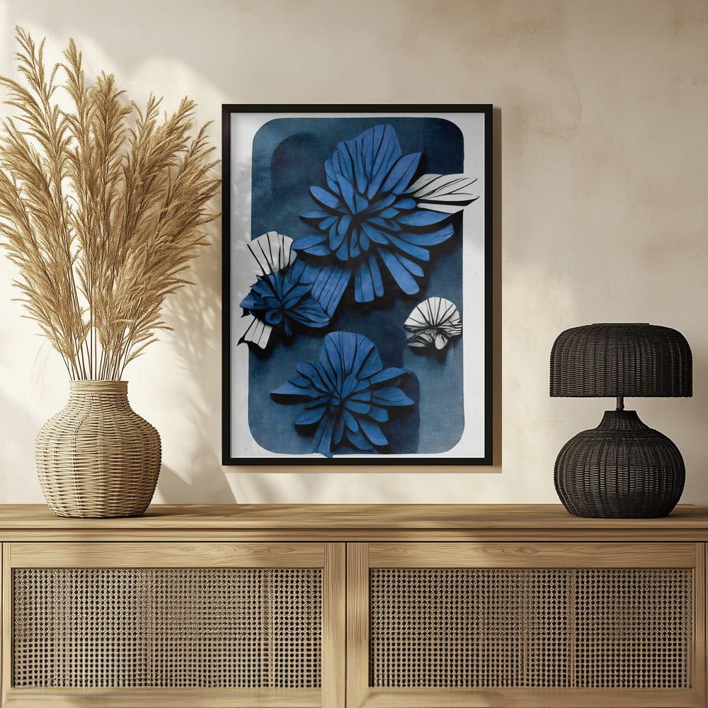 Blue Blossoms Poster