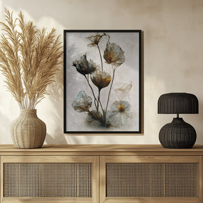 Crystal Flowers Poster