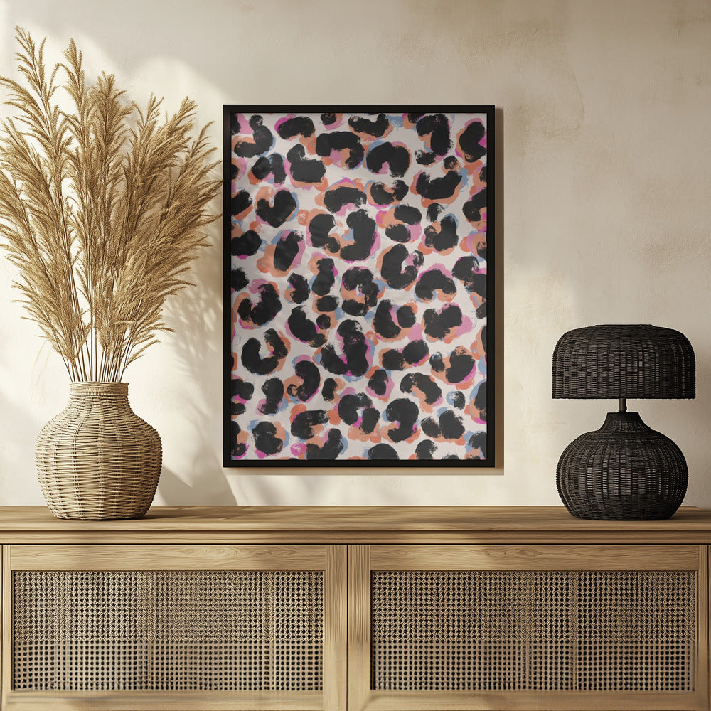 Cool Leo Pattern Poster