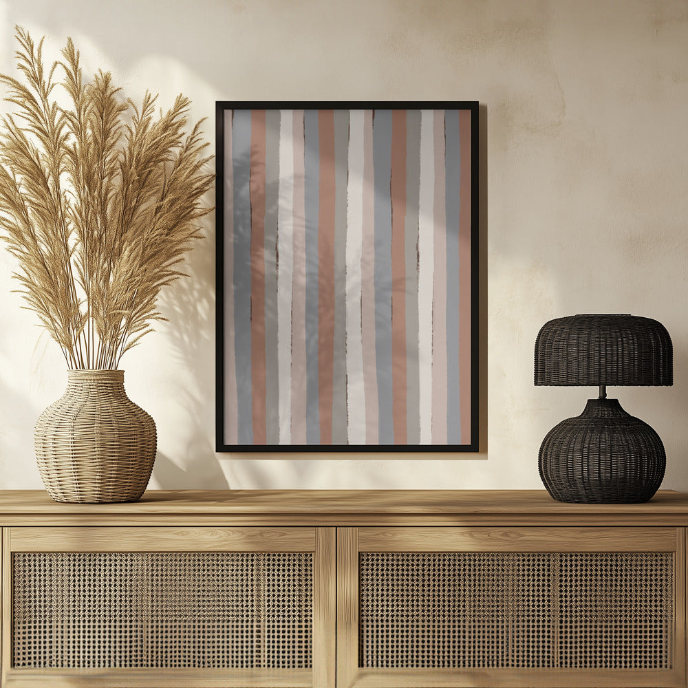 Pastel Stripes Poster