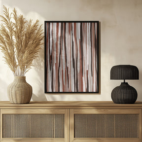 Pastel Thin Stripes Poster