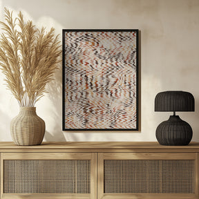 Ethno Zig Zag Pattern Poster