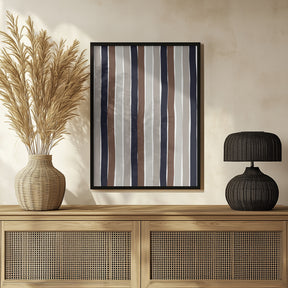 Gentle Color Stripes Poster