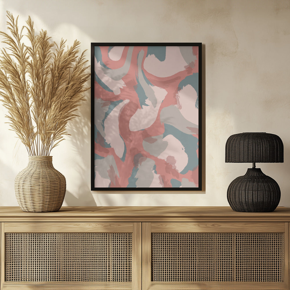 Pastel Strokes Pattern Poster