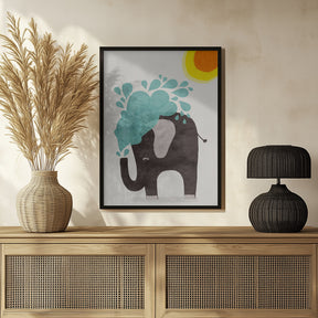 Funny elephant Poster