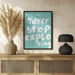 Never Stop Exploring Poster