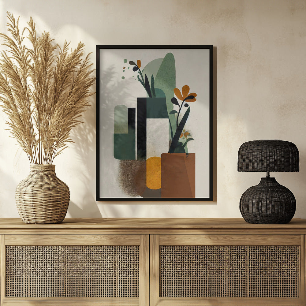 Geometric Vases Poster