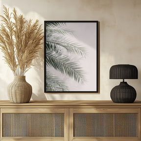 Blush Palm Leaves Poster