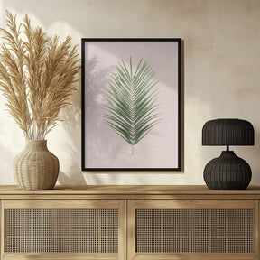 Palm Leaf Blush Poster