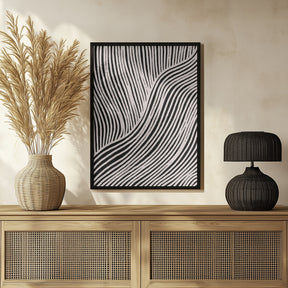 Beige Wave Pattern Poster