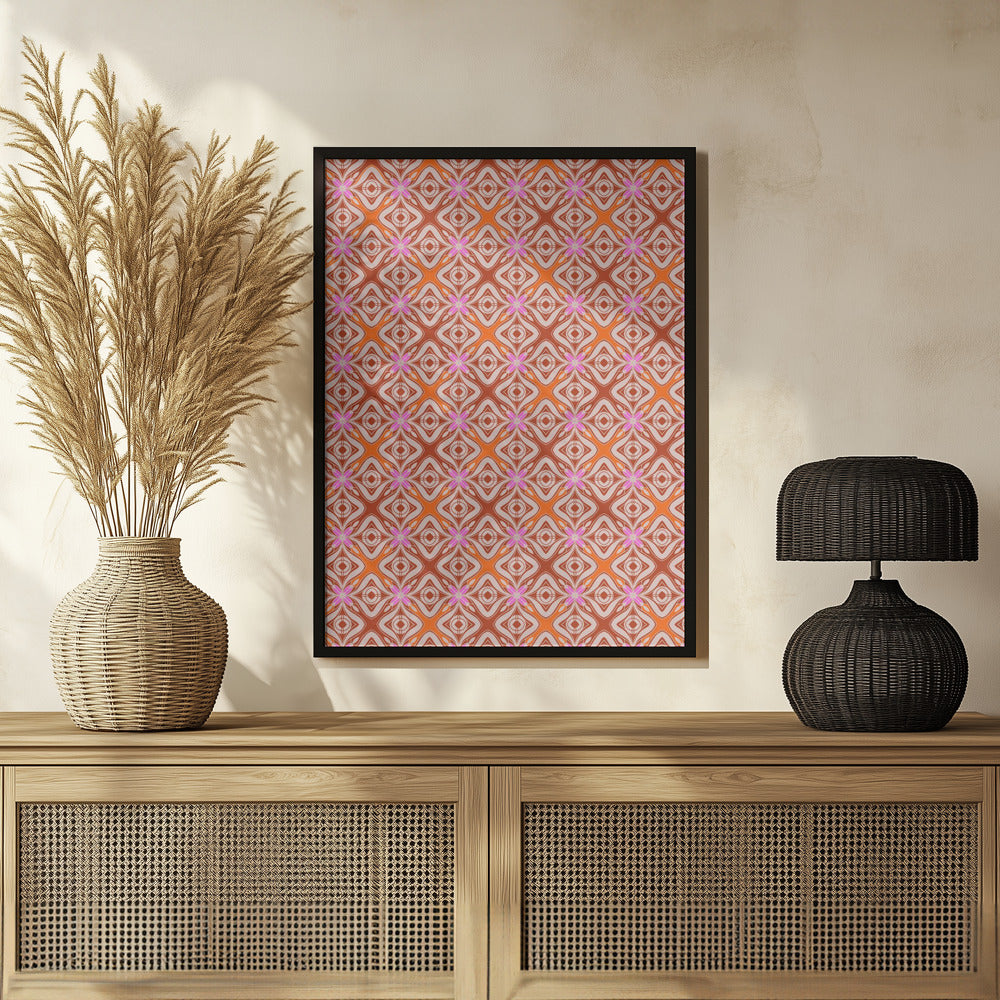 1970 Tile Pattern Poster