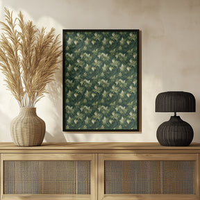 Green Leafs Pattern Poster