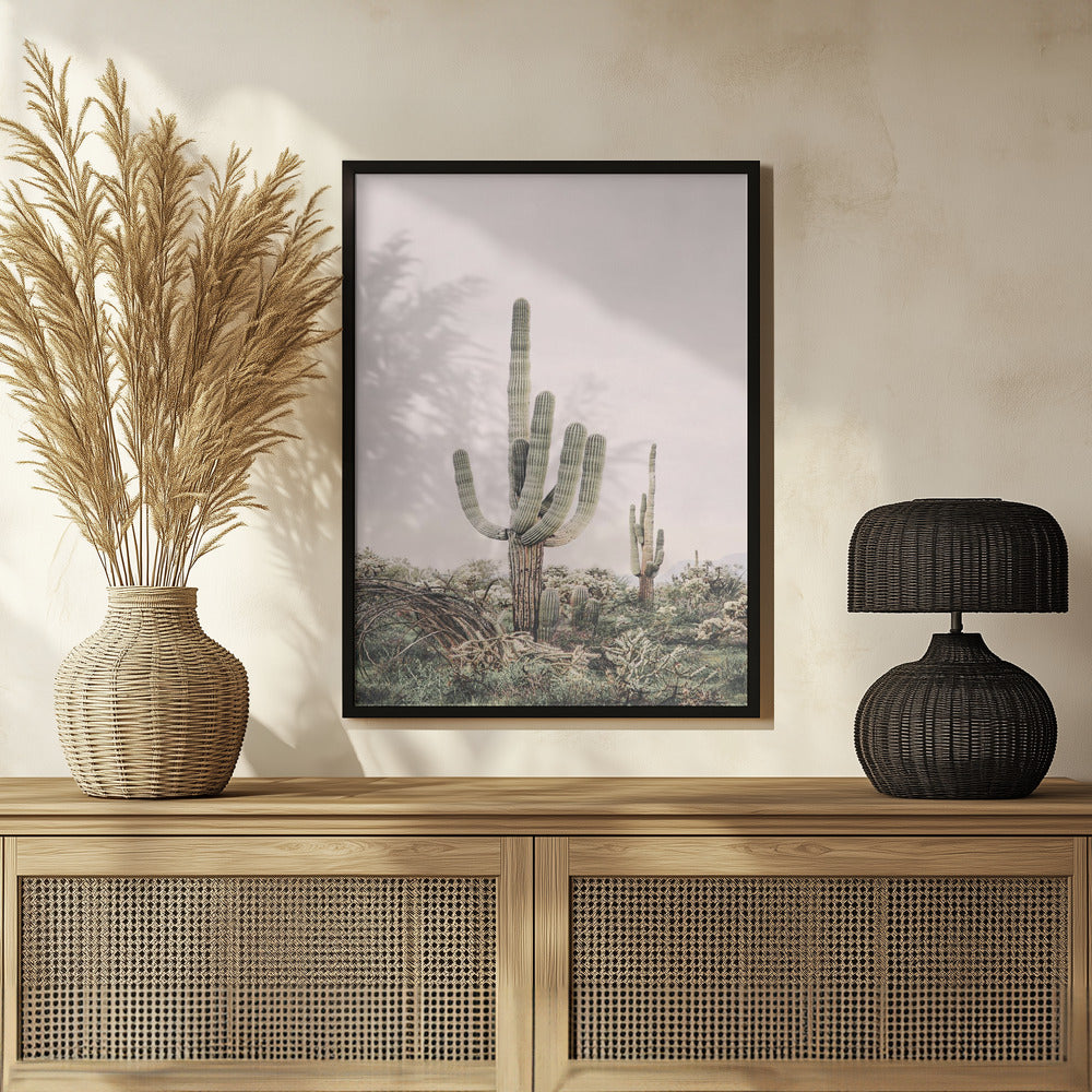 Pink Saguaro Poster