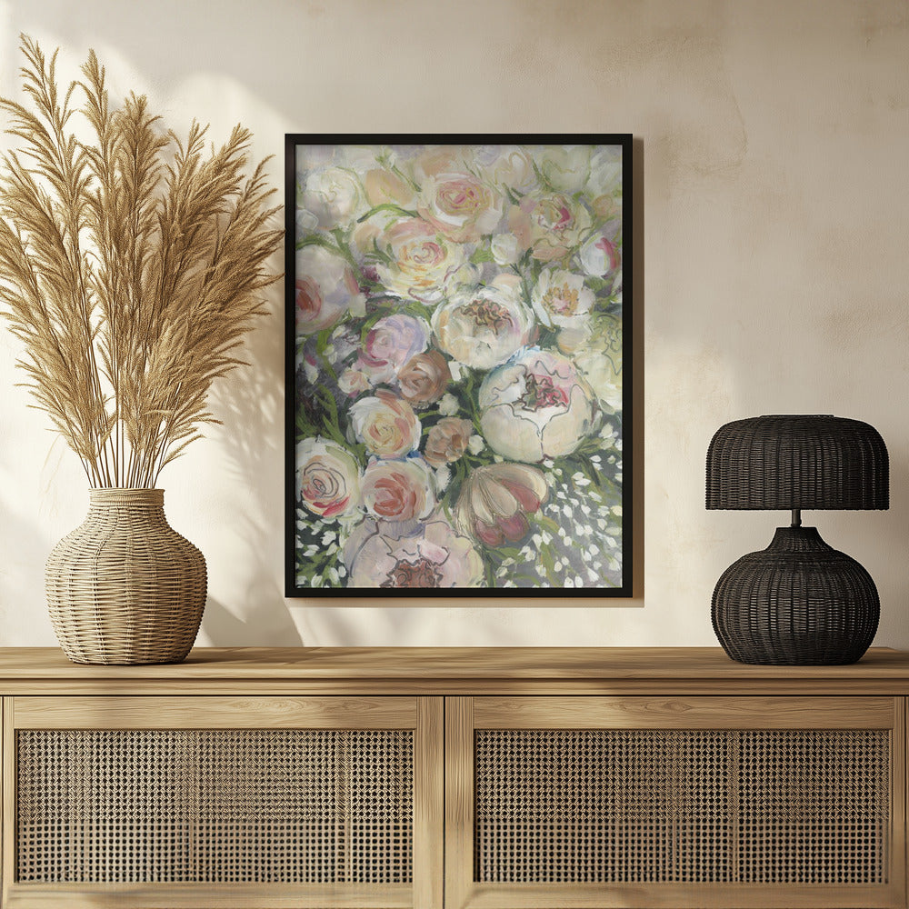 Maeve painterly florals Poster