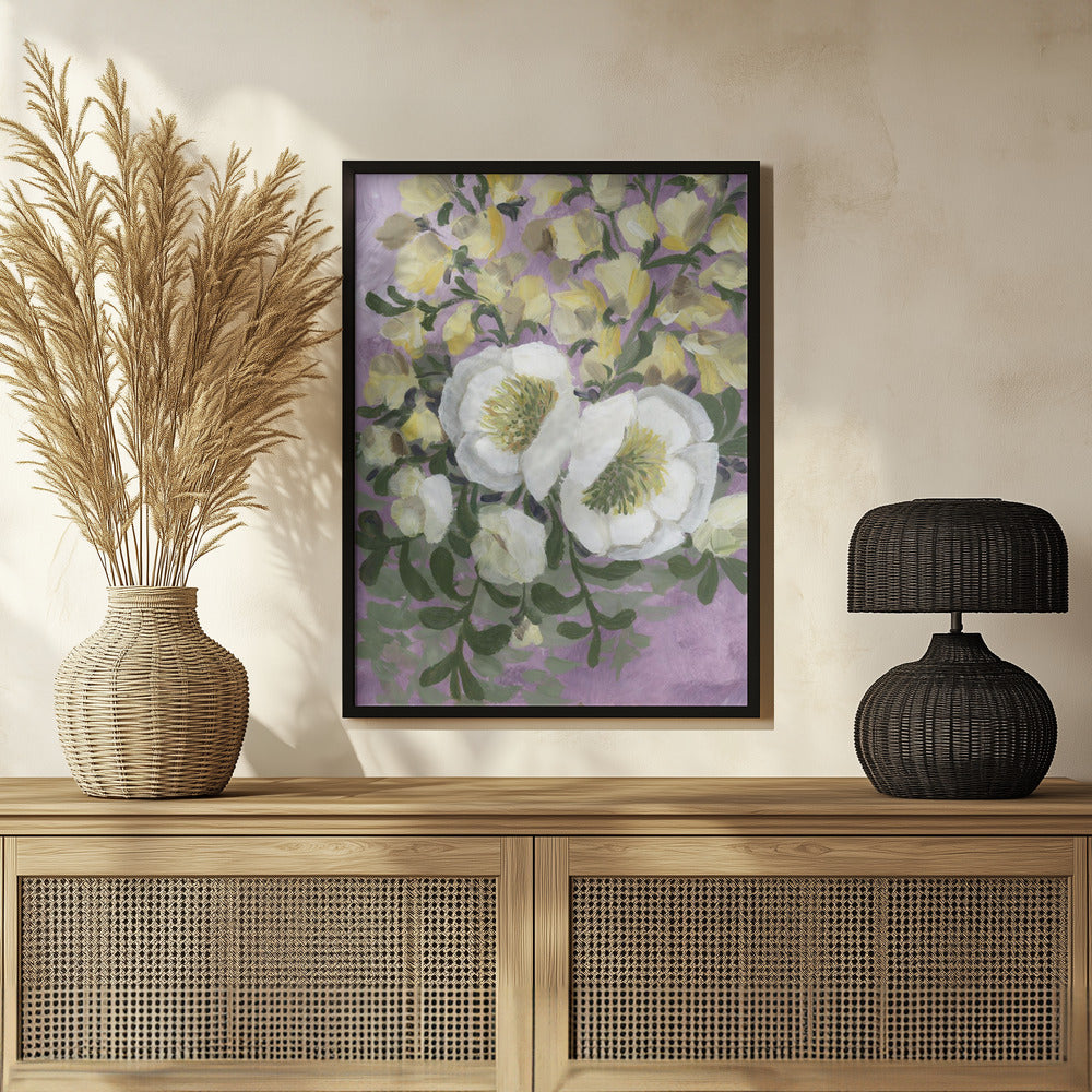 Raelynna painterly florals Poster