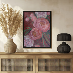 Nevaeh peonies Poster