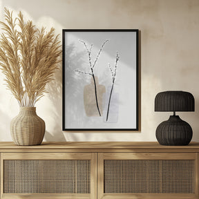 Flower branches in vases Poster