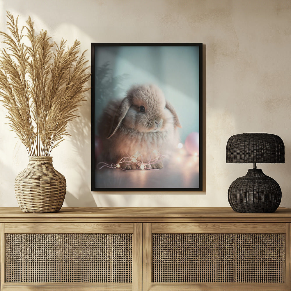 Fluffy Bunny Poster