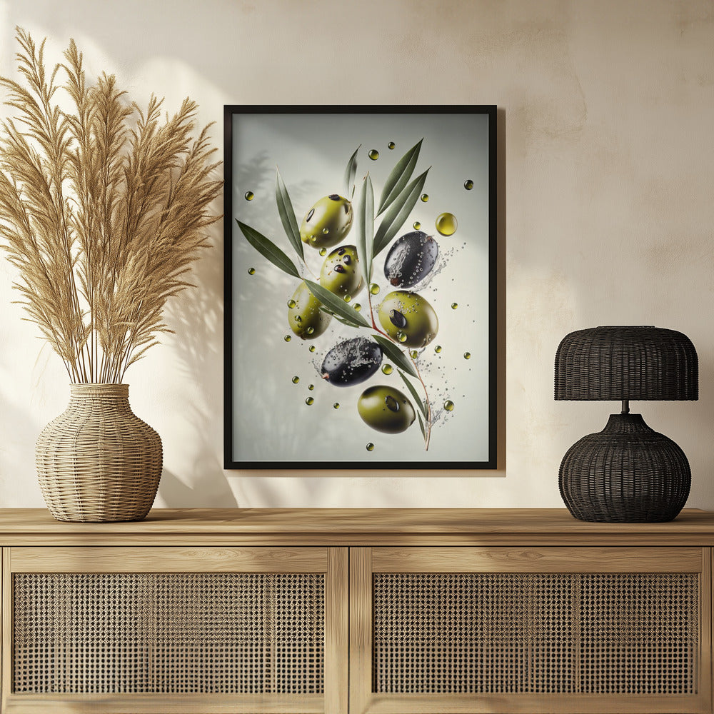 Fresh Olives Poster