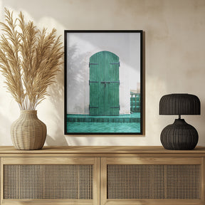 Marrakesh Green Door Poster