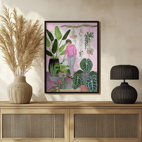 My home jungle in pink Poster