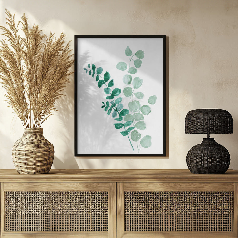 Two eucalyptus branches Poster