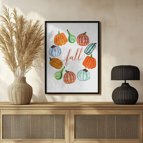 Fall pumkins Poster