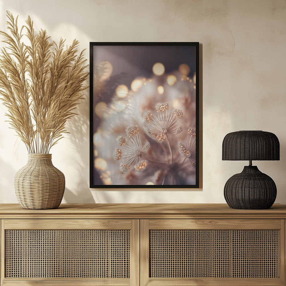 Sparkling Flowers Poster