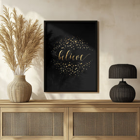 Believe in modern calligraphy Poster