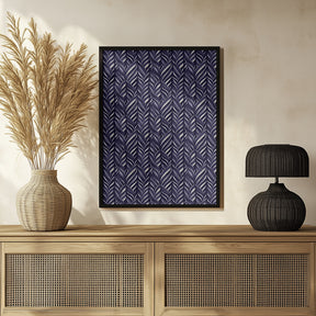 Indigo Blue Pattern Poster