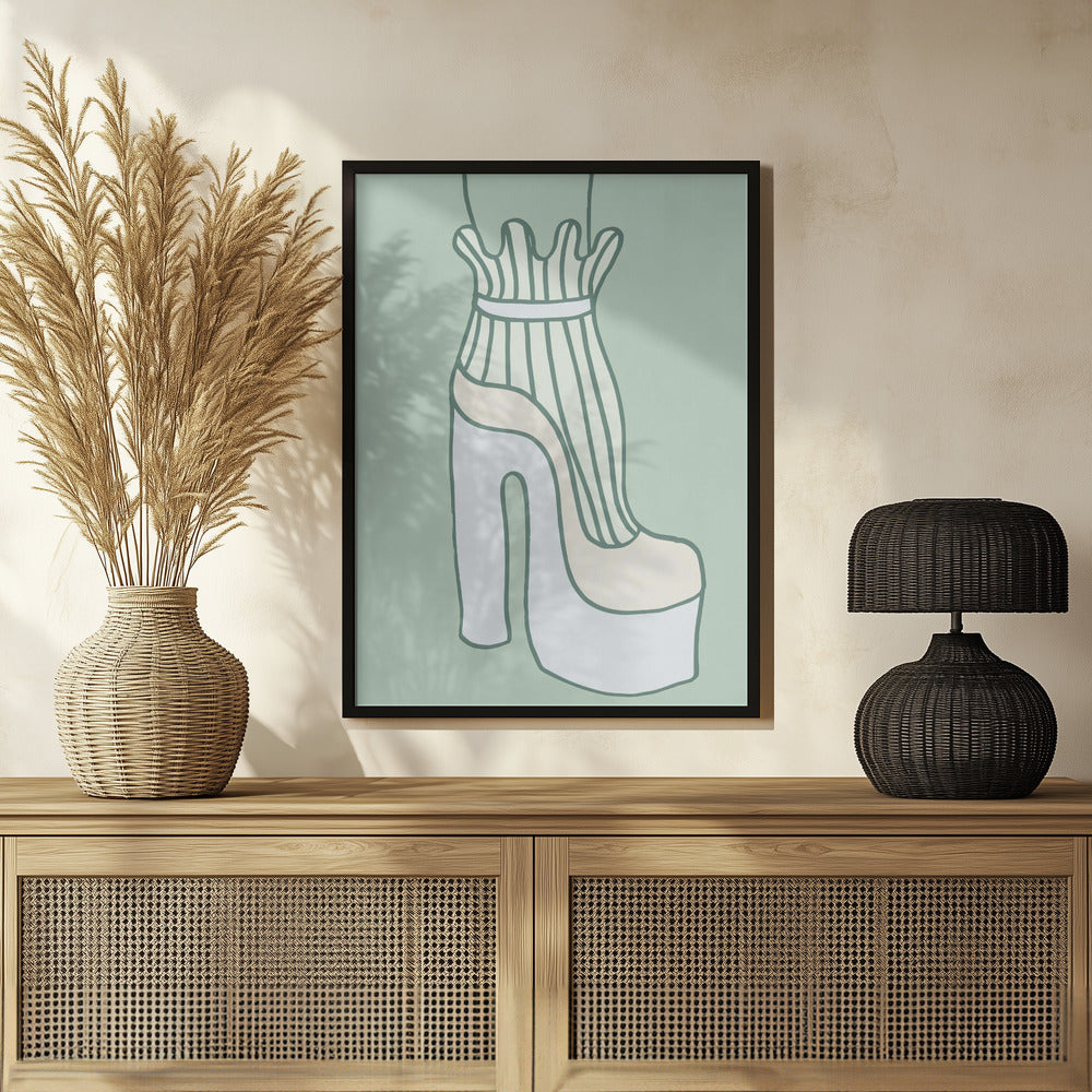 Shoe Green Poster