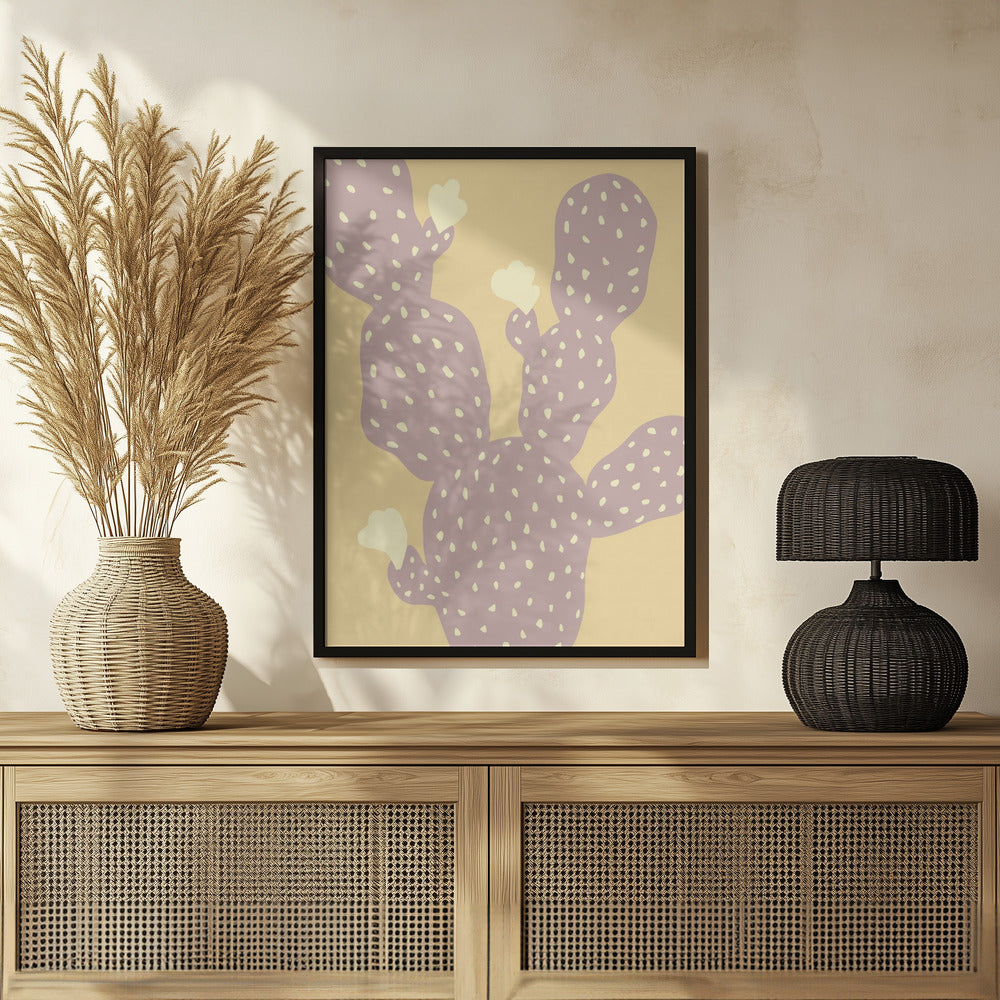 Cactus Yellow Poster