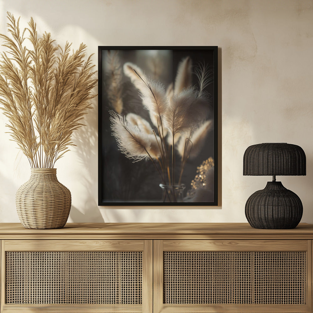 Pampas Grass In Sunlight Poster