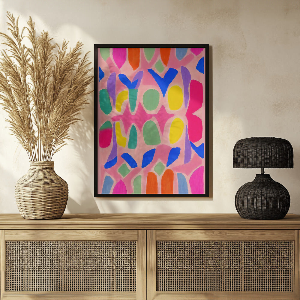 Pastel Neon  Pattern Poster