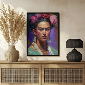 Portrait Of Frida Poster