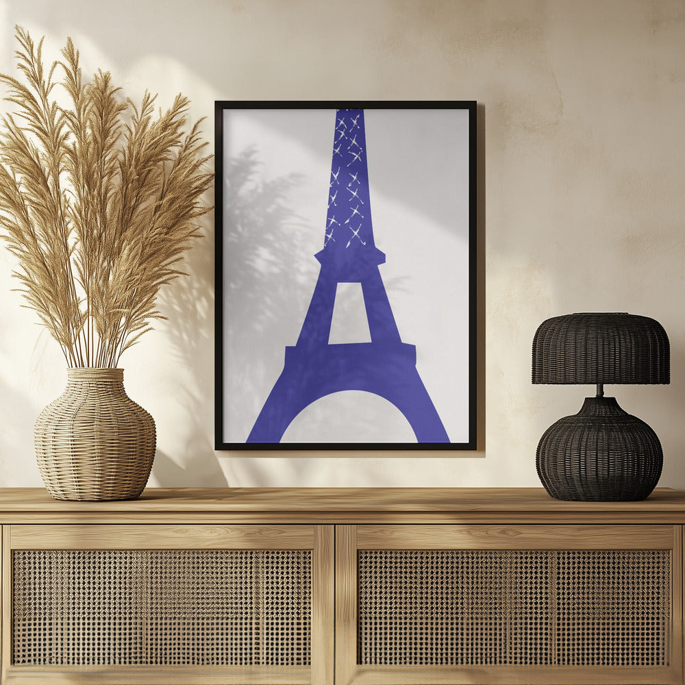 Eiffel Bleu Poster